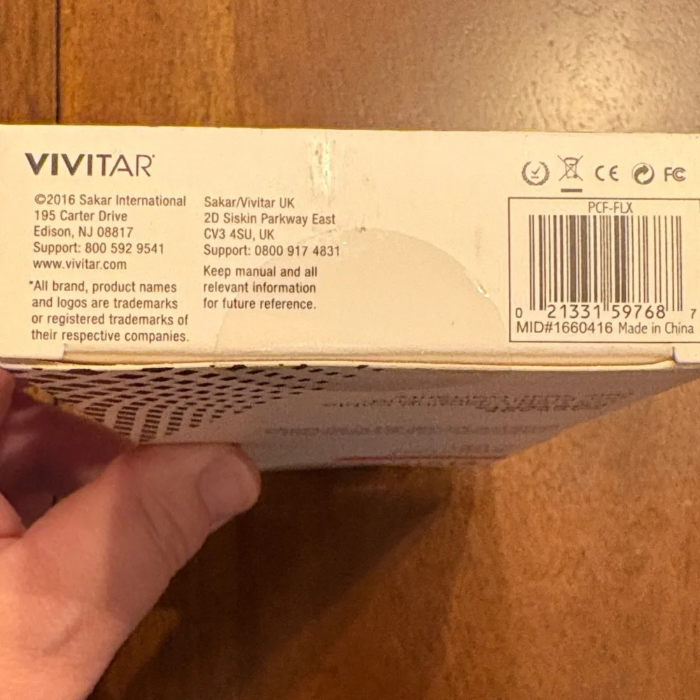 Vivitar Charge Away USB Charging Cable for Fitbit Flex - Black